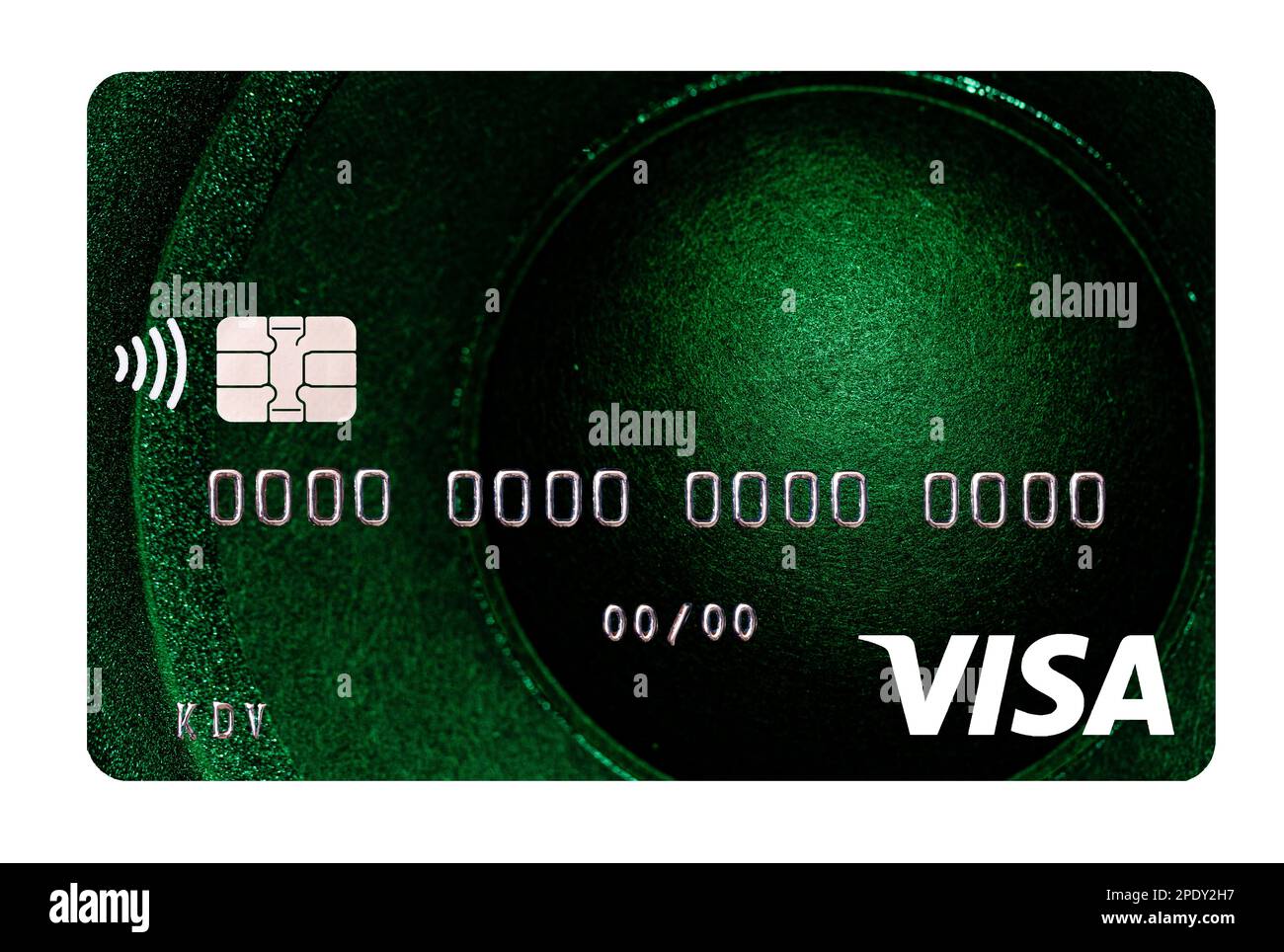 Kyiv, Ukraine -April 10, 2021: Visa card closeup for design purpose Stock Photo