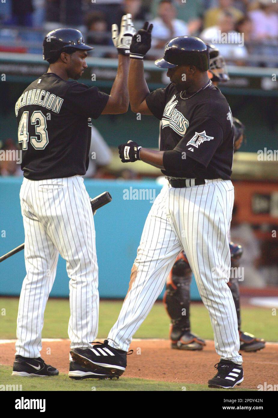 The New York Mets' Carlos Delgado is shown during a game against the  Washinton Nationals at RFK Stadium in Washington, DC, on Thursday, April  13, 2006. (Photo by George Bridges/KRT Stock Photo 