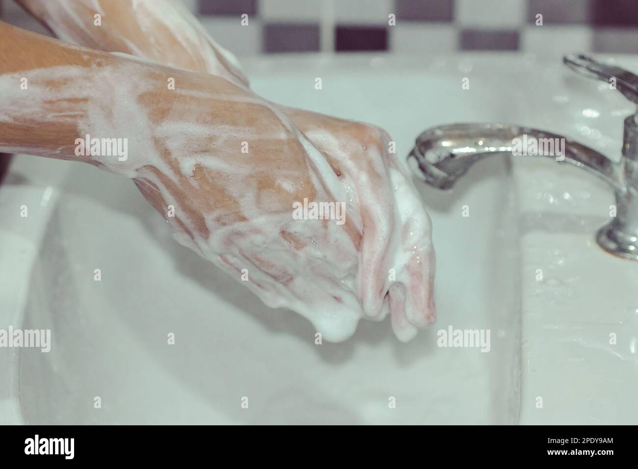 Wash your hands with soap to prevent covid 19, wash your hands to