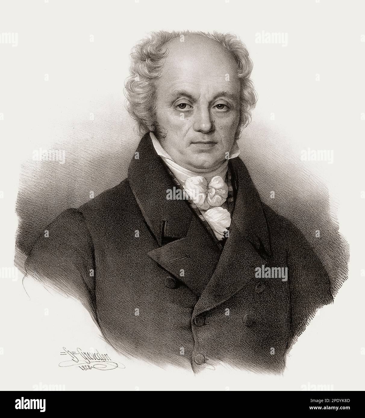 Franz Joseph Gall, 1758-1828, German neuroanatomist and physiologist Stock Photo