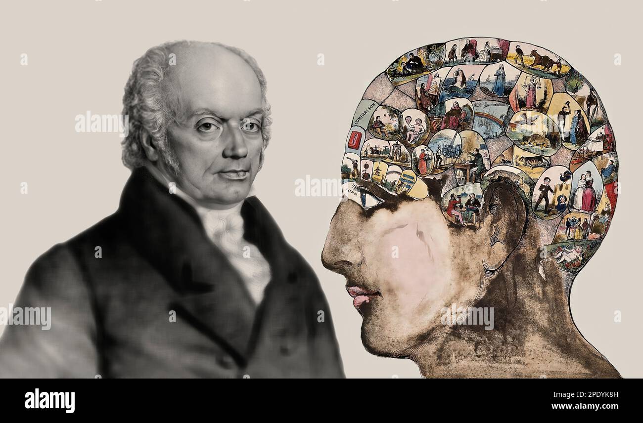 Franz joseph gall phrenology hi-res stock photography and images - Alamy
