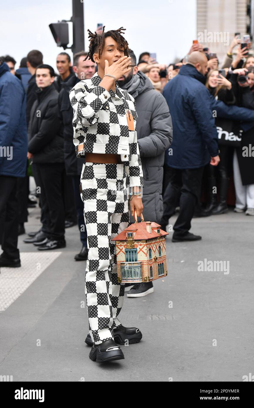 Jaden Smith outside Louis Vuitton, during Paris Fashion Week Stock Photo -  Alamy