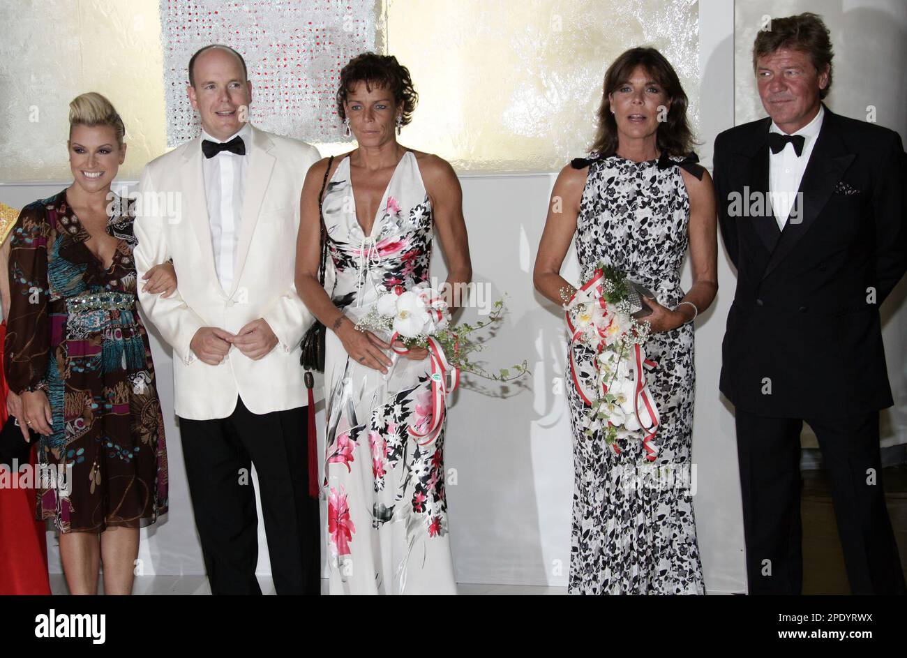 Prince Albert Of Monaco poses for photographers with the singer ...