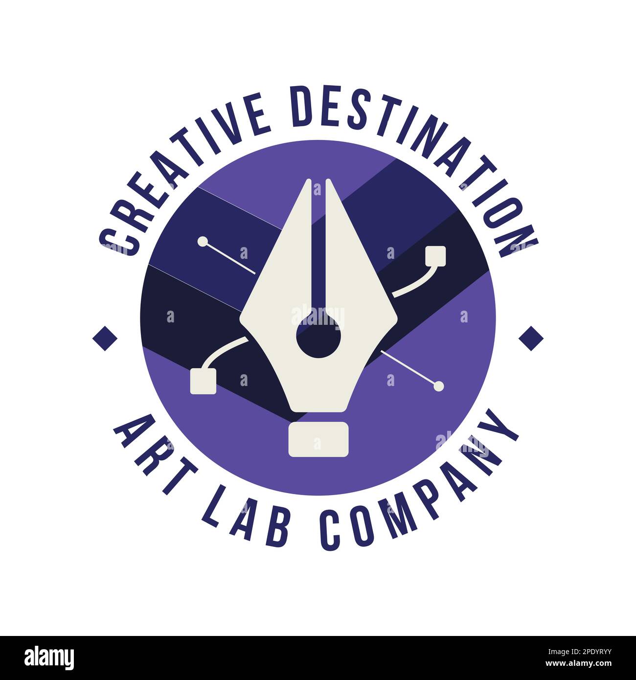 Design studio logo template for creative business. Designers agency