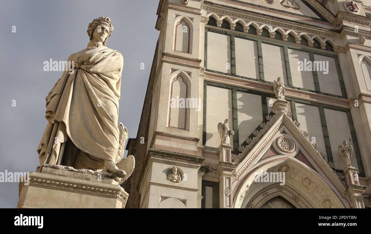 Statue of poet dante alighieri hi-res stock photography and images - Alamy