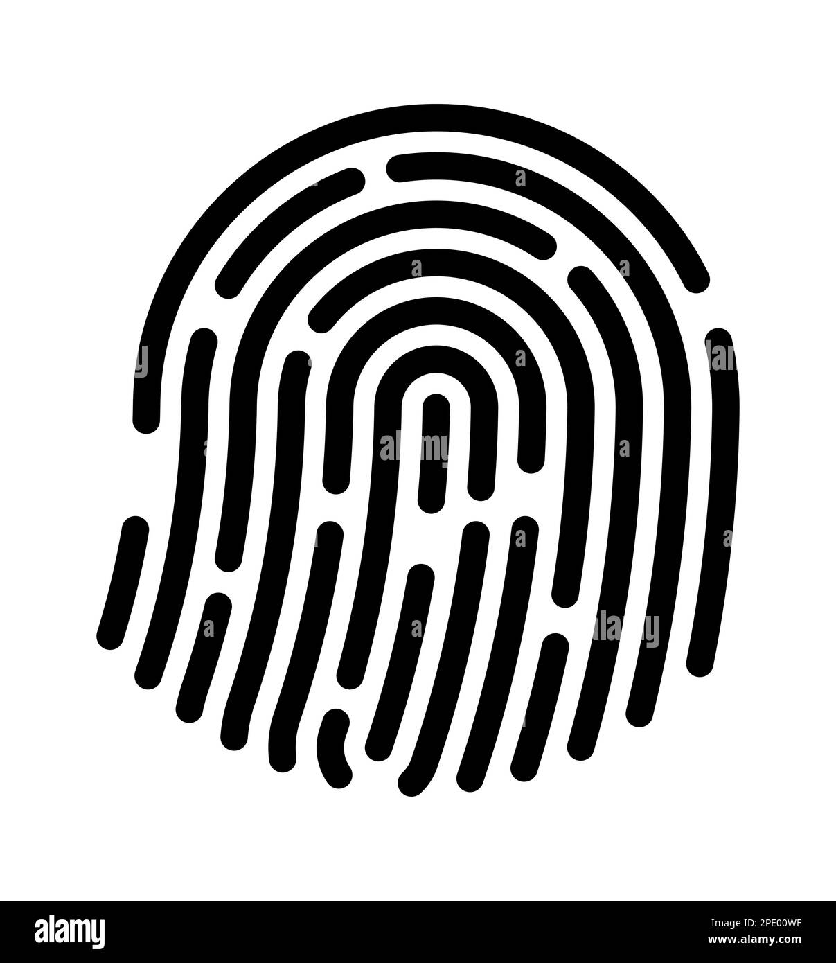 Fingerprint icons. Vector finger print touch ID illustration