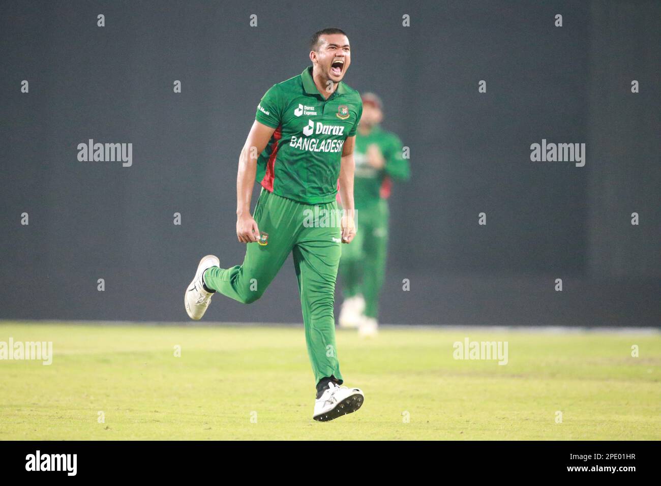 Taskin Cricketer Taskin Ahmed during the Bangladesh-England 3rd and final T20I match of ...