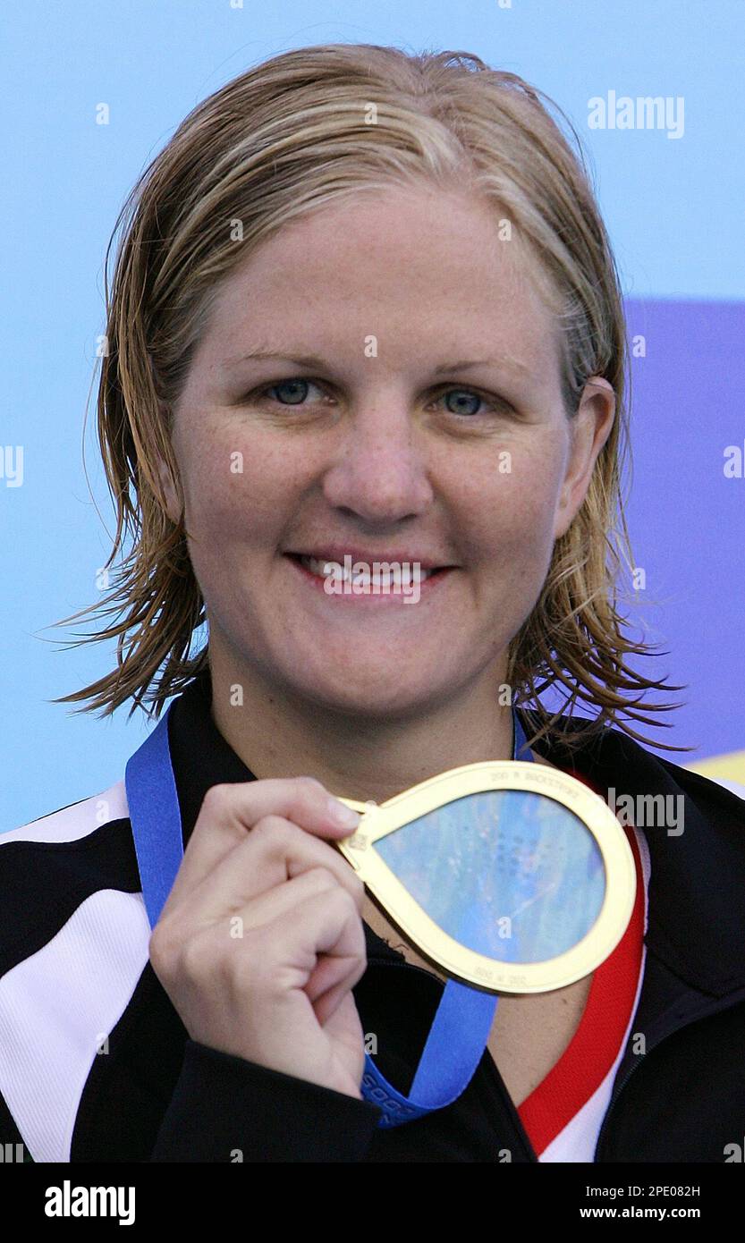 Women's 200-meter backstroke gold medalist Christy Coventry from ...