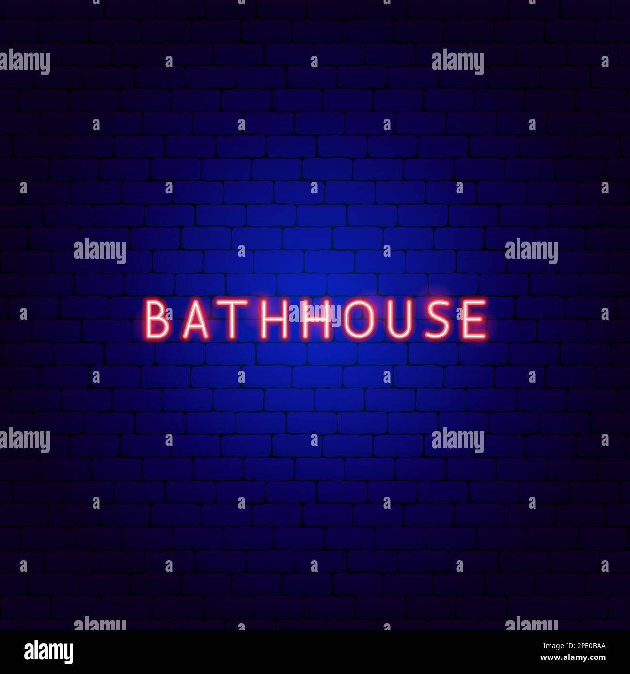 Bathhouse Neon Text Stock Vector Image & Art Alamy