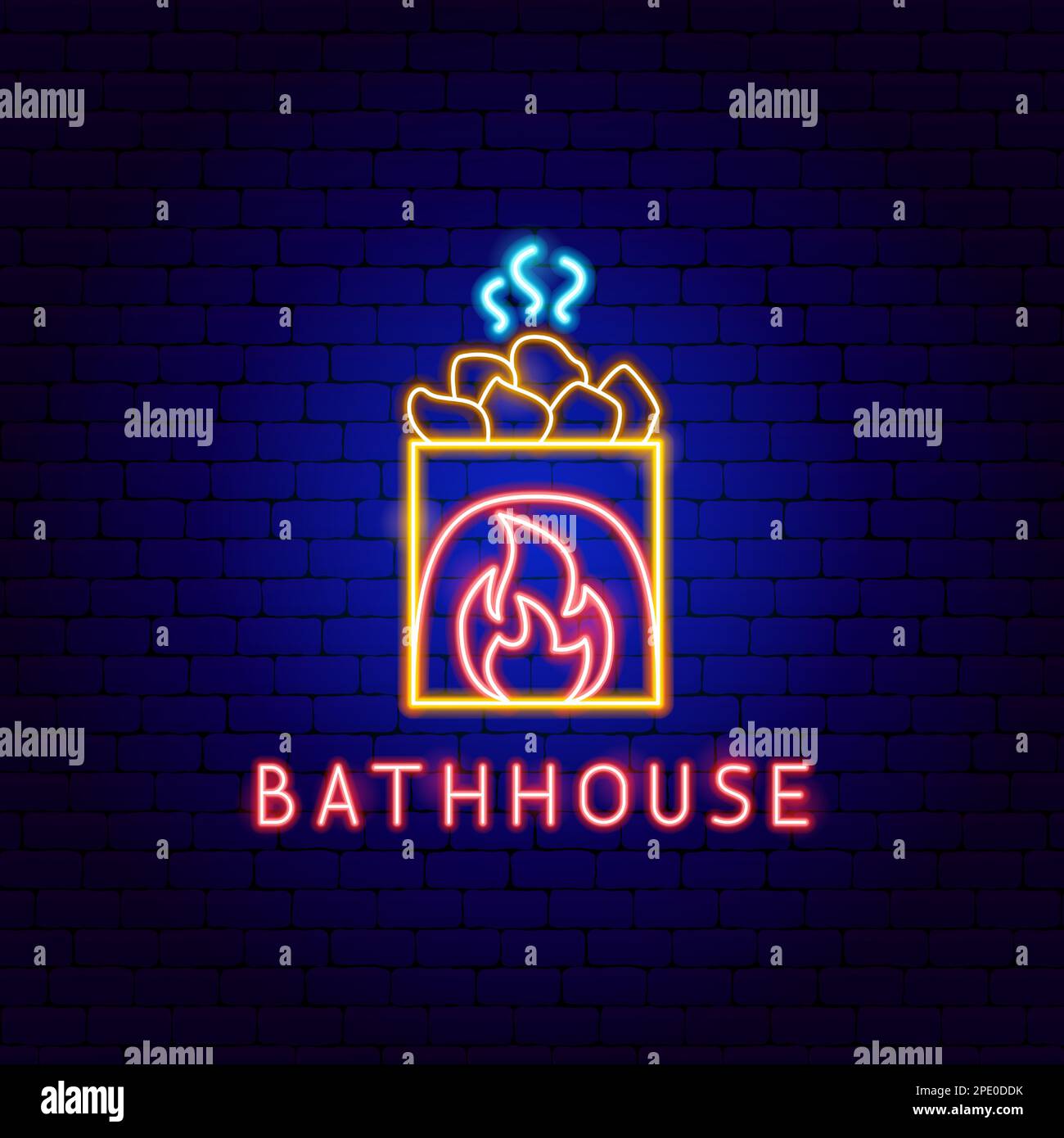 Bathhouse Neon Label Stock Vector Image & Art - Alamy