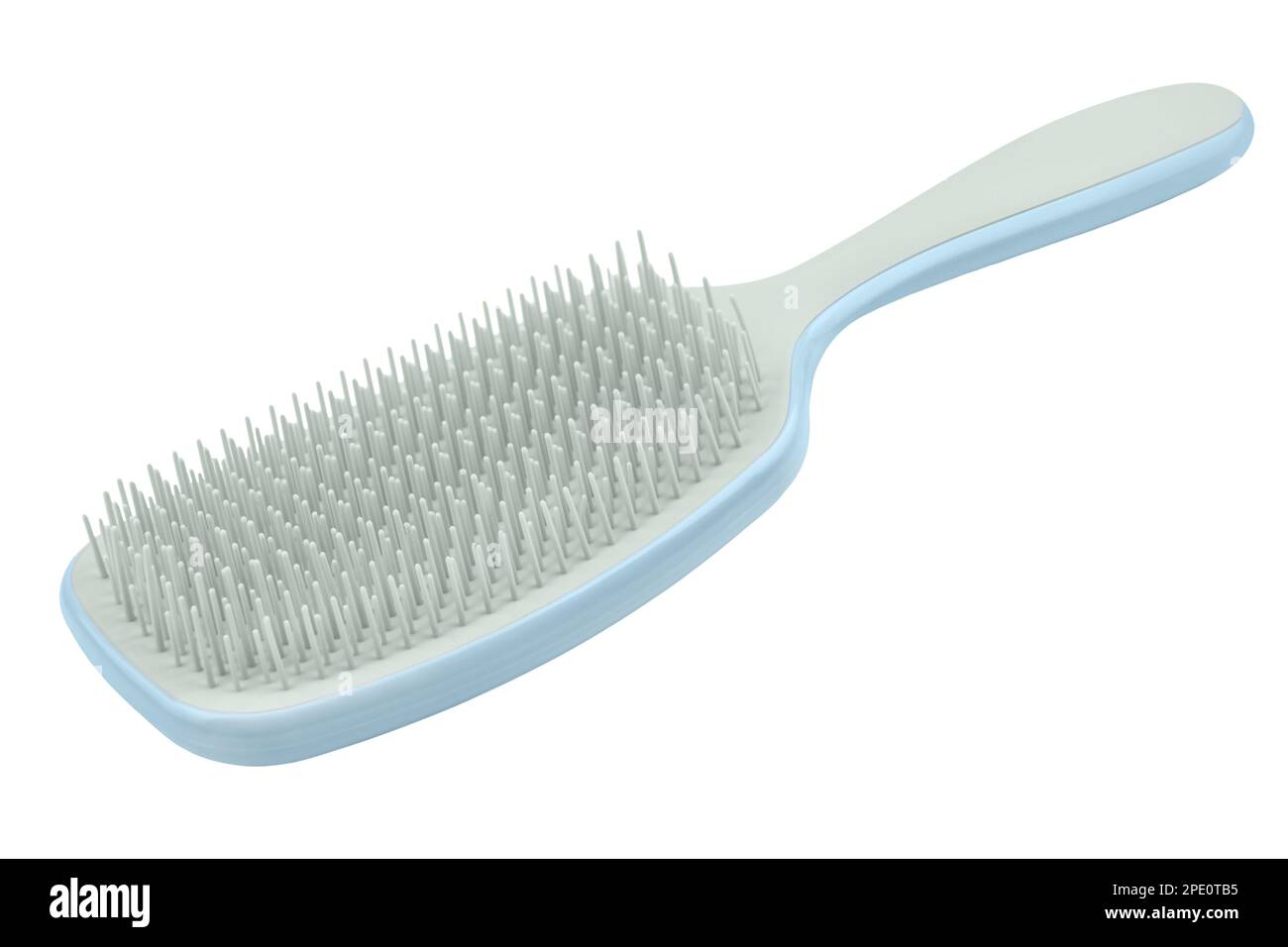 Detangler hairbrush isolated on white background Stock Photo