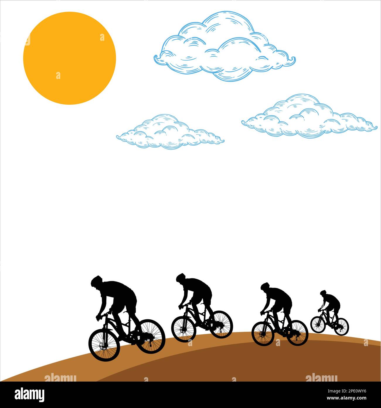 Bike Ride In Hill Stock Vector Image Art Alamy bike-ride-in-hill-stock-vector-image-art-alamy