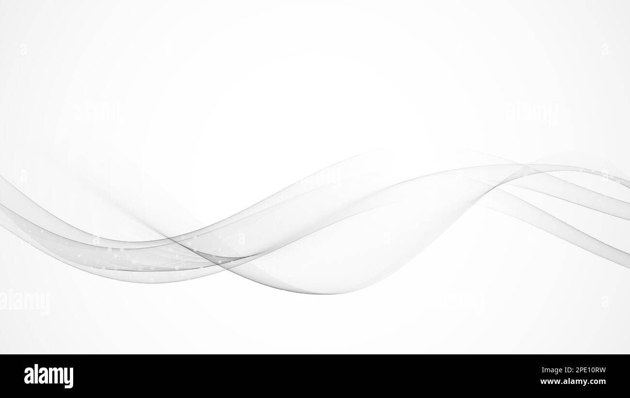 Abstract gray color background with wavy lines and halftone effect ...
