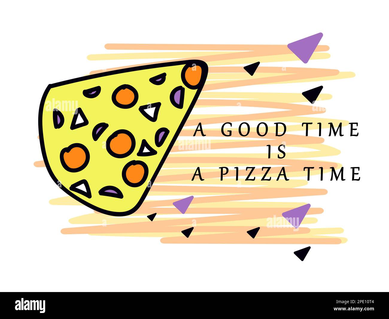 два кусочка пиццы текст