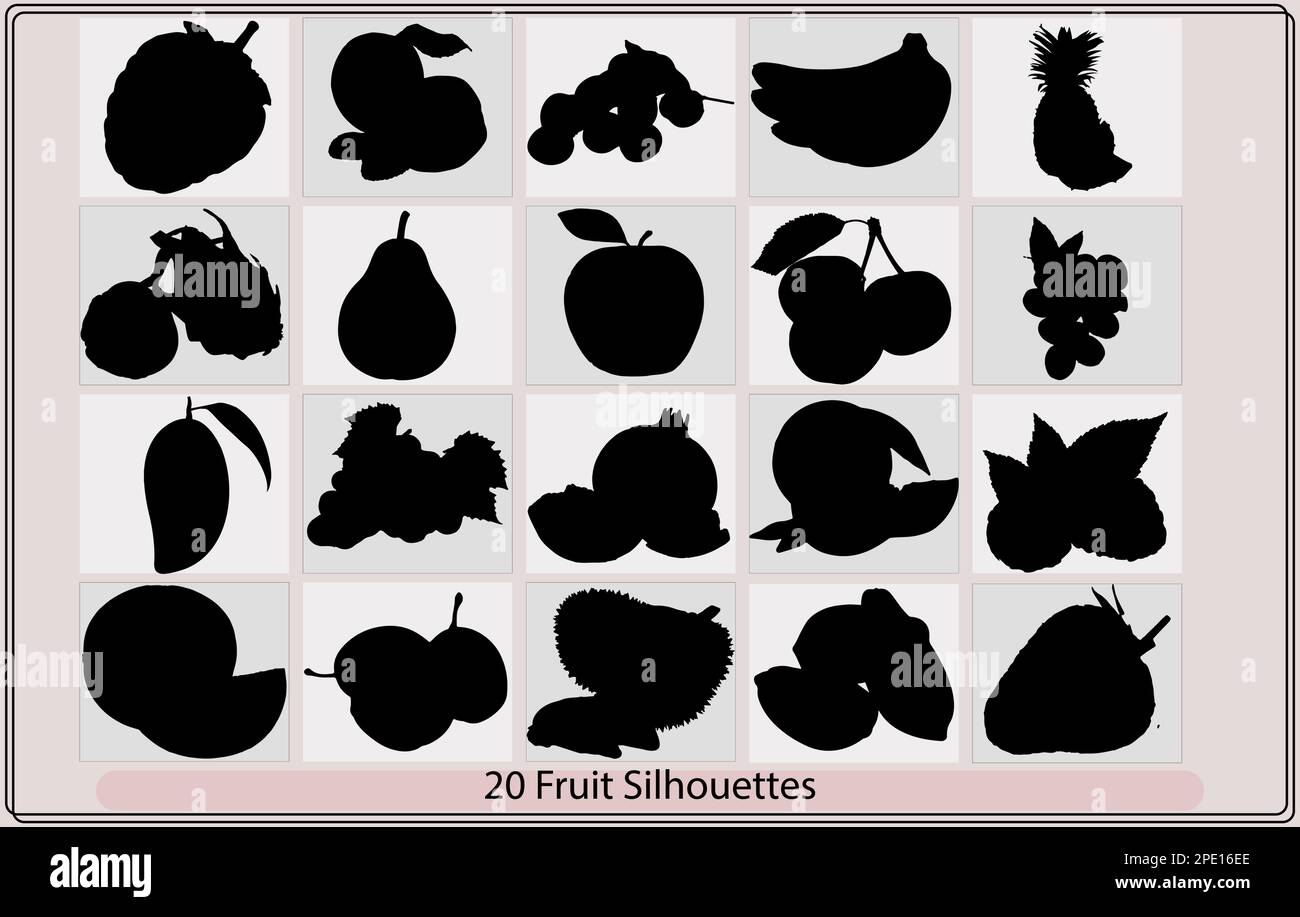 Apple Fruit Silhouette