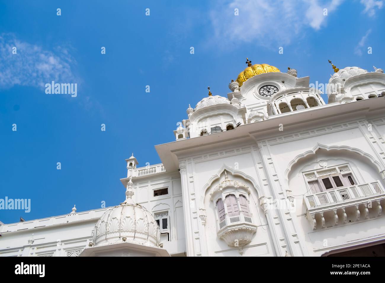 View of details of architecture inside Golden Temple (Harmandir Sahib