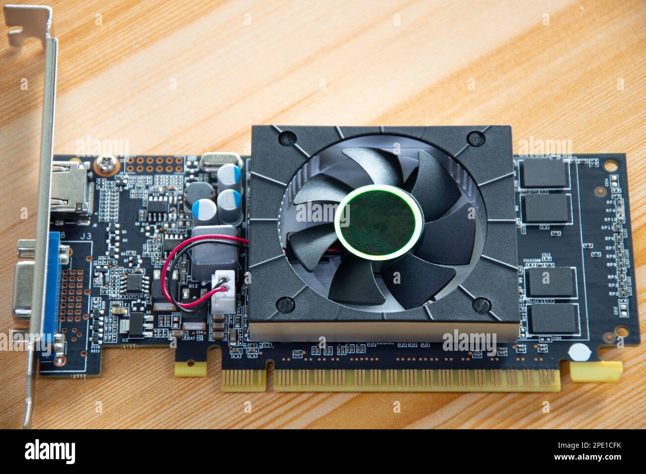 top view of computer graphics card Stock Photo Alamy