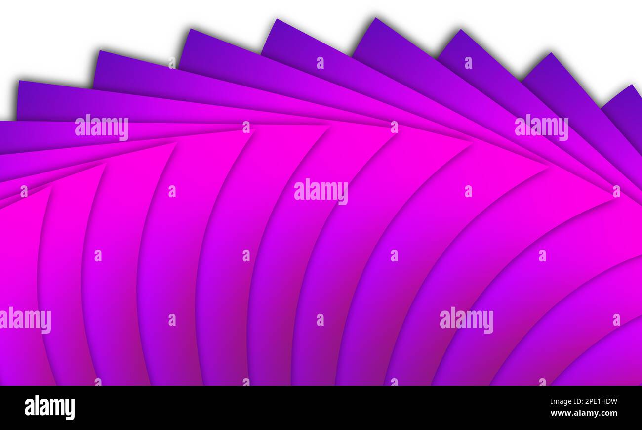 Abstract background with purple curved lines. 3d illustration Stock ...