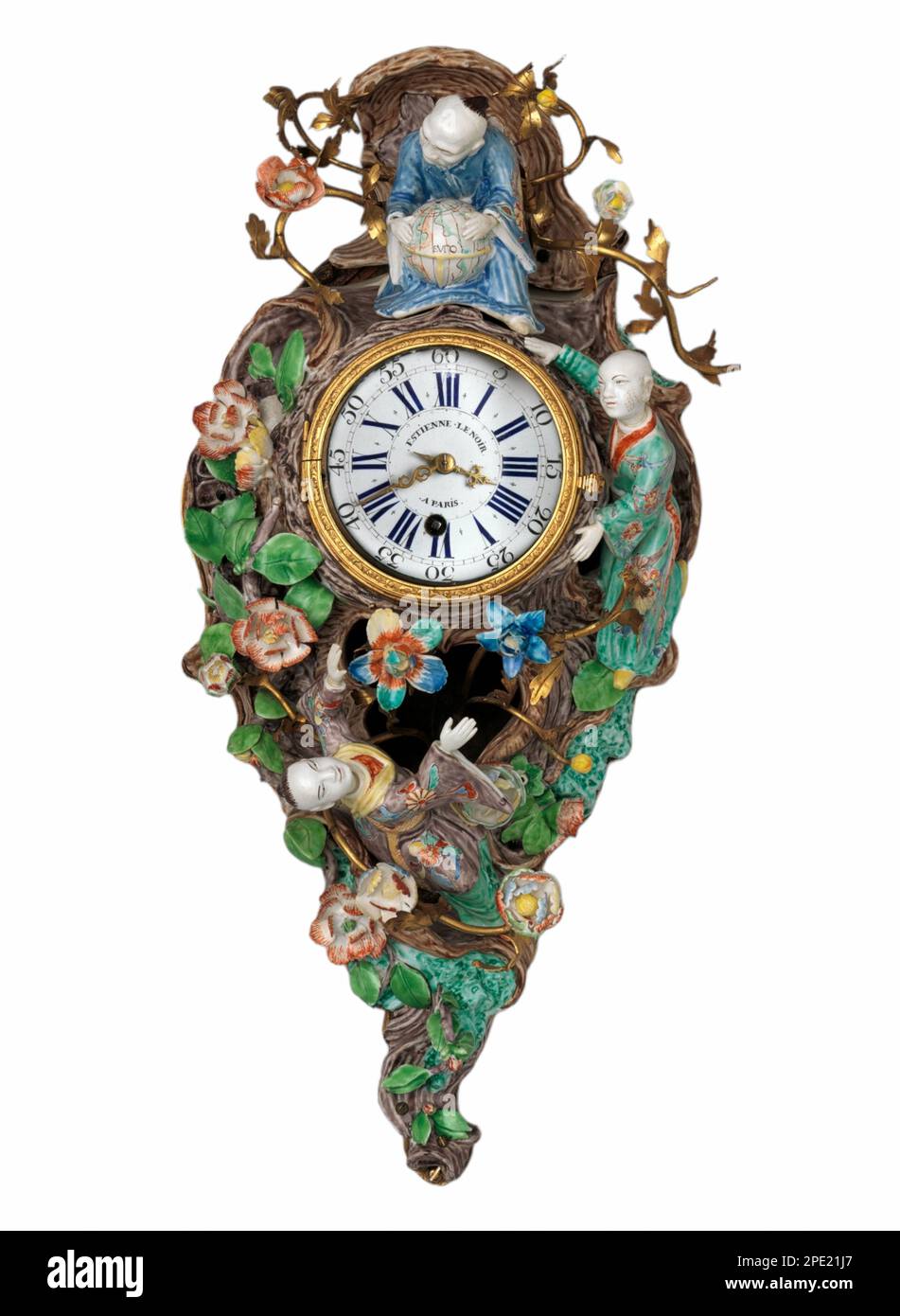 Wall clock cartel ca. 1700s Stock Photo