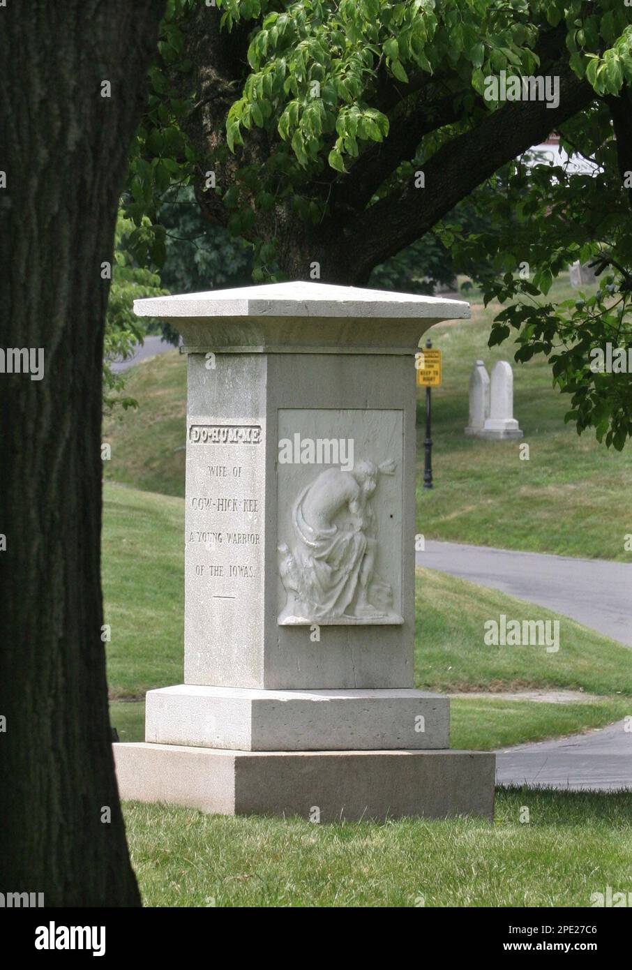 The grave site of the Sac Indian priness Do-Hum-Me buried at the ...