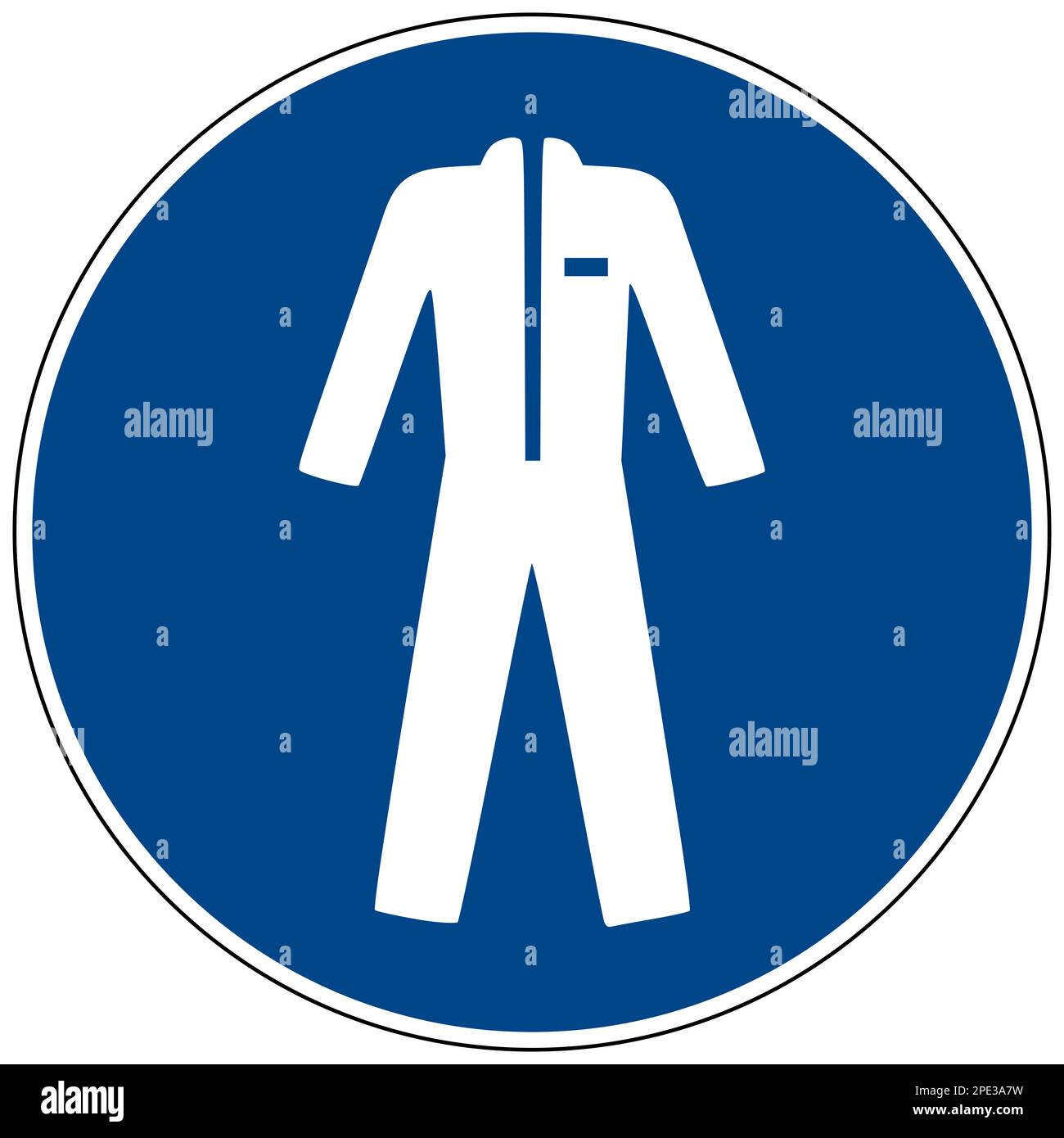ISO 7010 Wear protective clothing sign Stock Photo Alamy