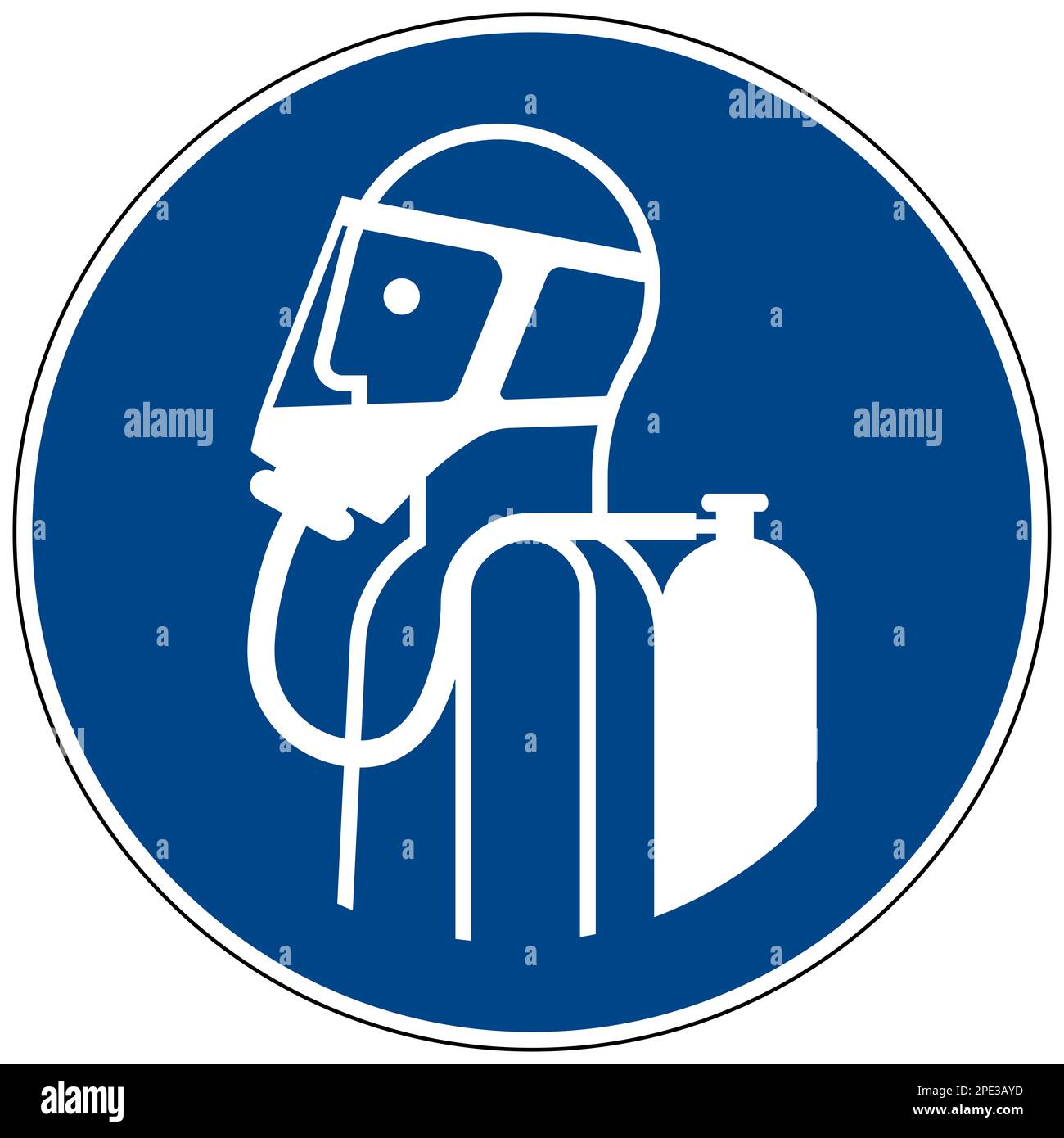 ISO 7010 Use breathing equipment sign Stock Photo Alamy