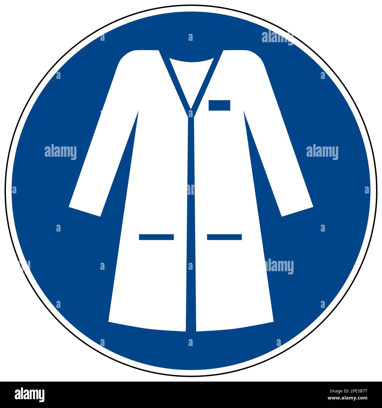 ISO 7010 wear laboratory coat sign Stock Photo - Alamy