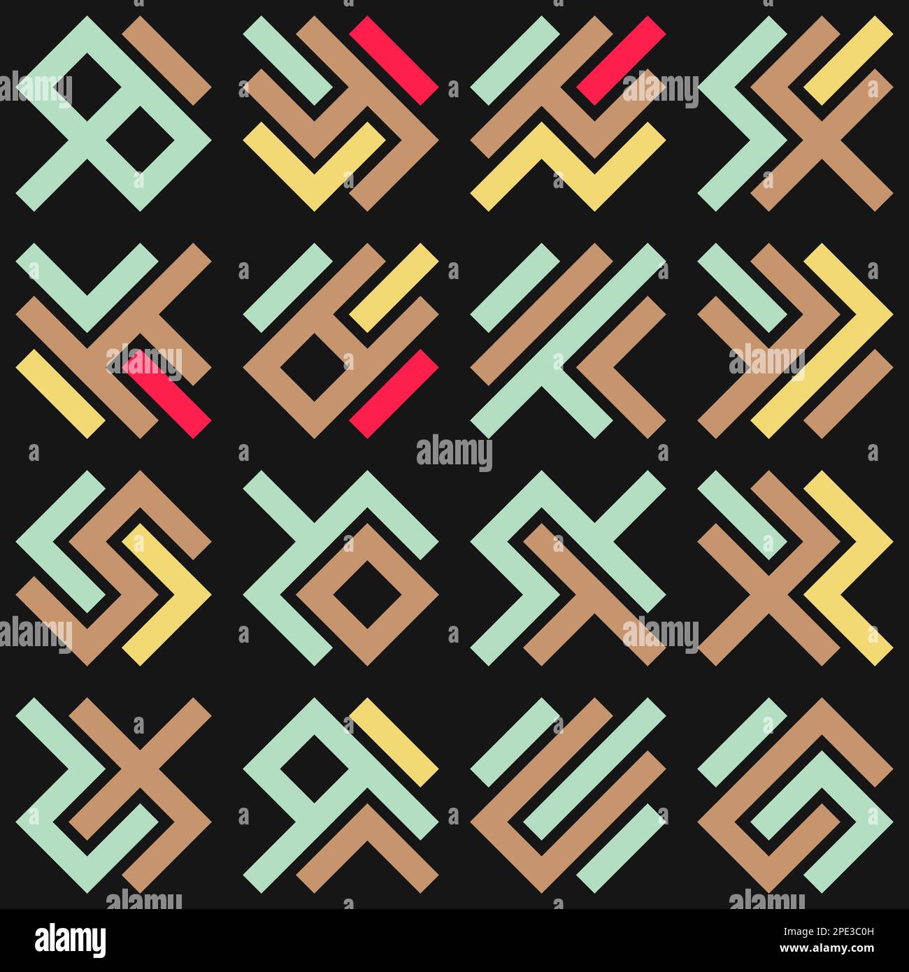 Asemic Glyph writing hieroglyph imitation generative illustration Stock ...