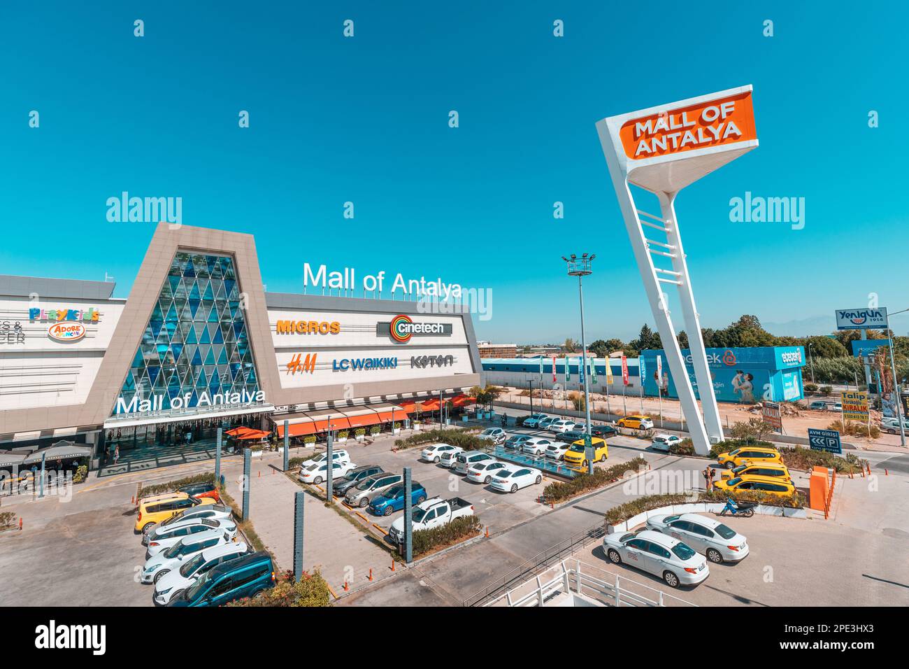 16 September 2022, Antalya, Turkiye: Big Mall of Antalya shopping center Stock Photo