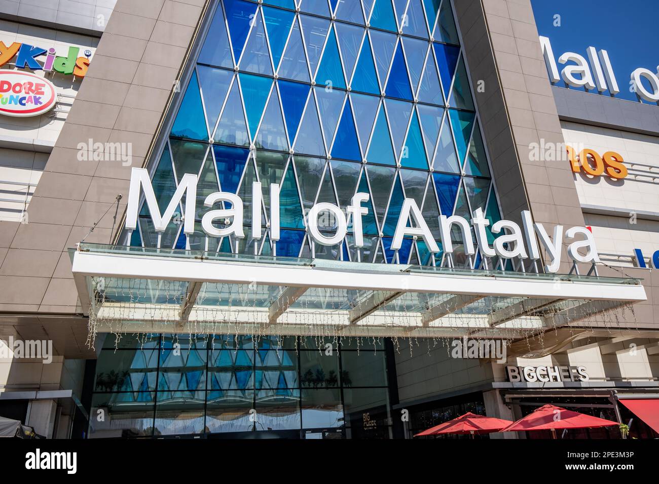 16 September 2022, Antalya, Turkiye: Big Mall of Antalya shopping center Stock Photo
