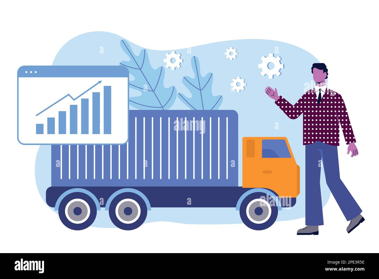 Logistic service concept Stock Vector Image & Art - Alamy