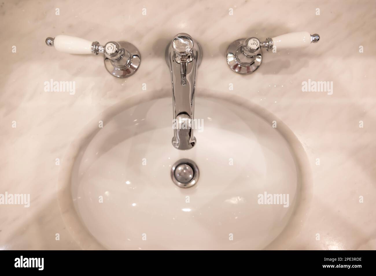 Beautiful Old Sink in Bathroom in France Stock Photo - Alamy