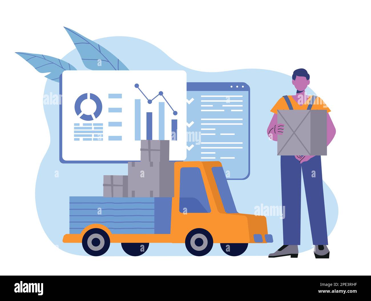 Logistic service concept Stock Vector Image & Art - Alamy