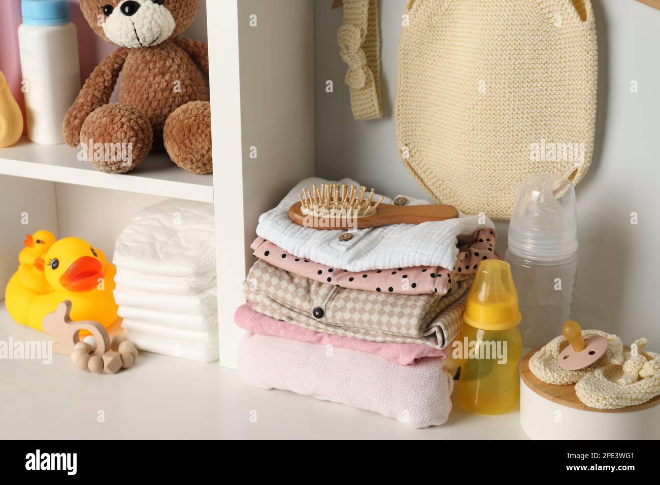 Clothes rack nursery hi-res stock photography and images - Alamy