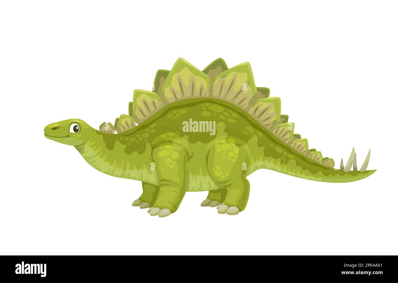 A happy cartoon dinosaur jumping and smiling Stock Vector Image & Art -  Alamy
