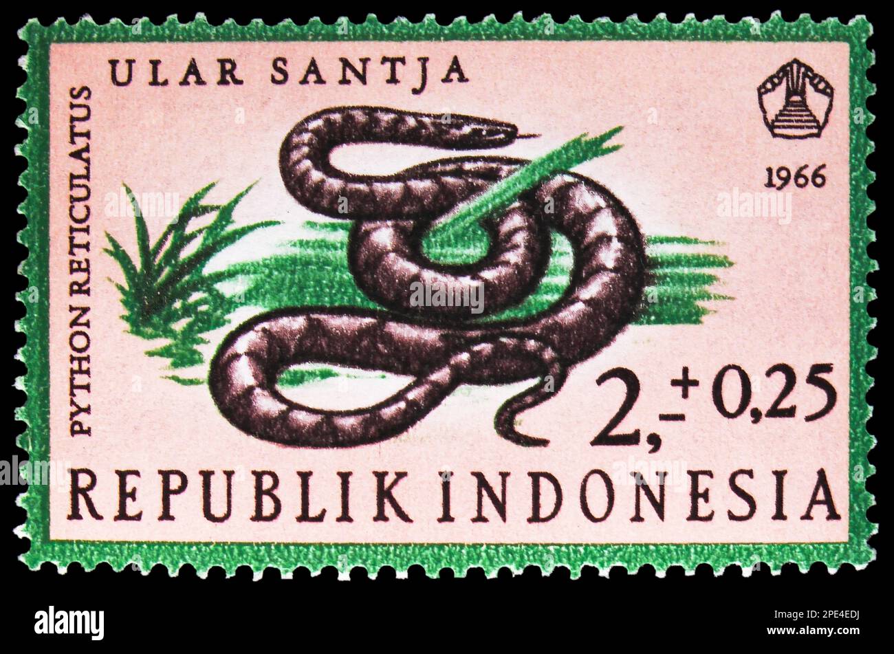 MOSCOW, RUSSIA - FEBRUARY 17, 2023: Postage stamp printed in Indonesia ...