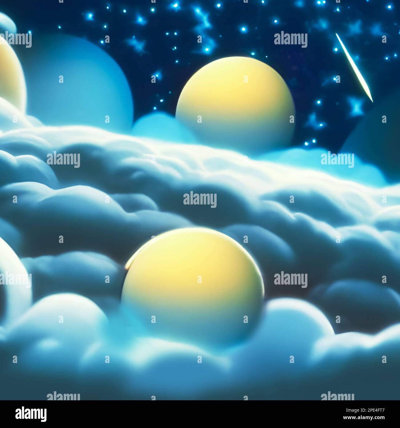 Outer space design for children's applications. Stock Photo