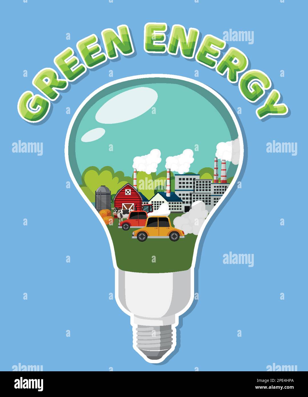 Alternative green energy vector concept illustration Stock Vector Image ...