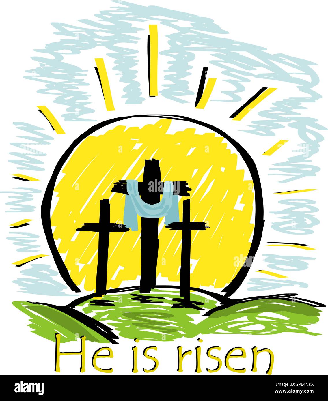 Easter celebration. He is risen Stock Photo Alamy