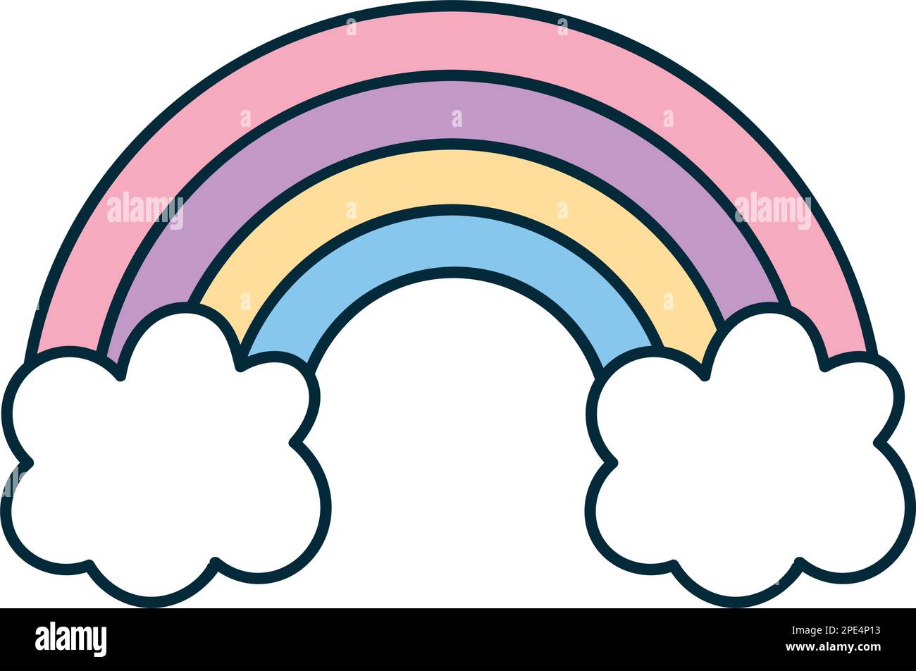 rainbow doodle icon Stock Vector Image & Art - Alamy