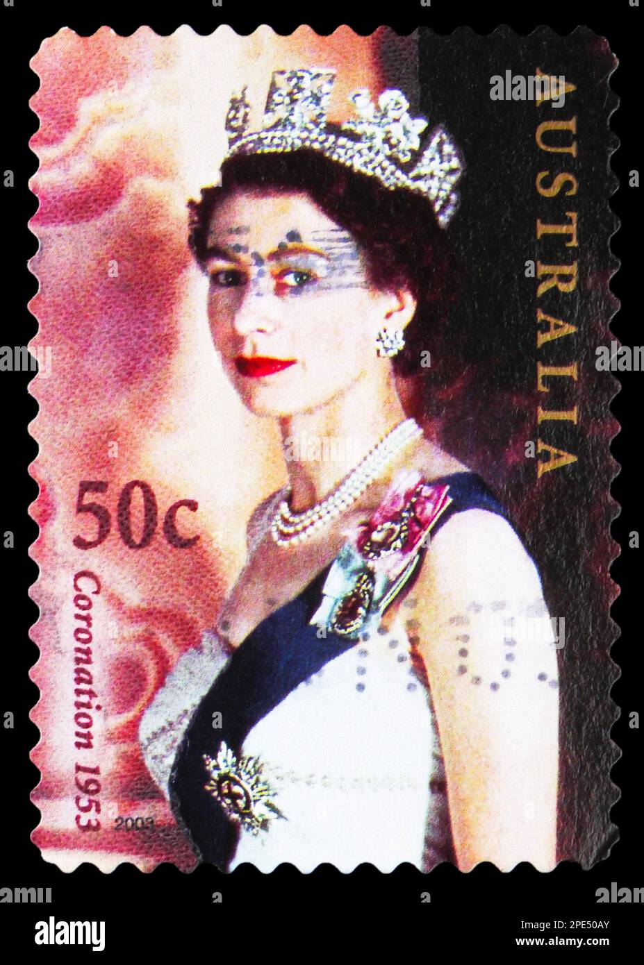 MOSCOW, RUSSIA FEBRUARY 17, 2023 Postage stamp printed in Australia