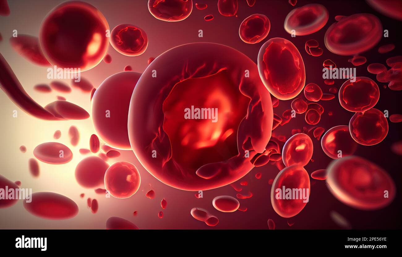 blood plasma cells under microscope Stock Photo Alamy