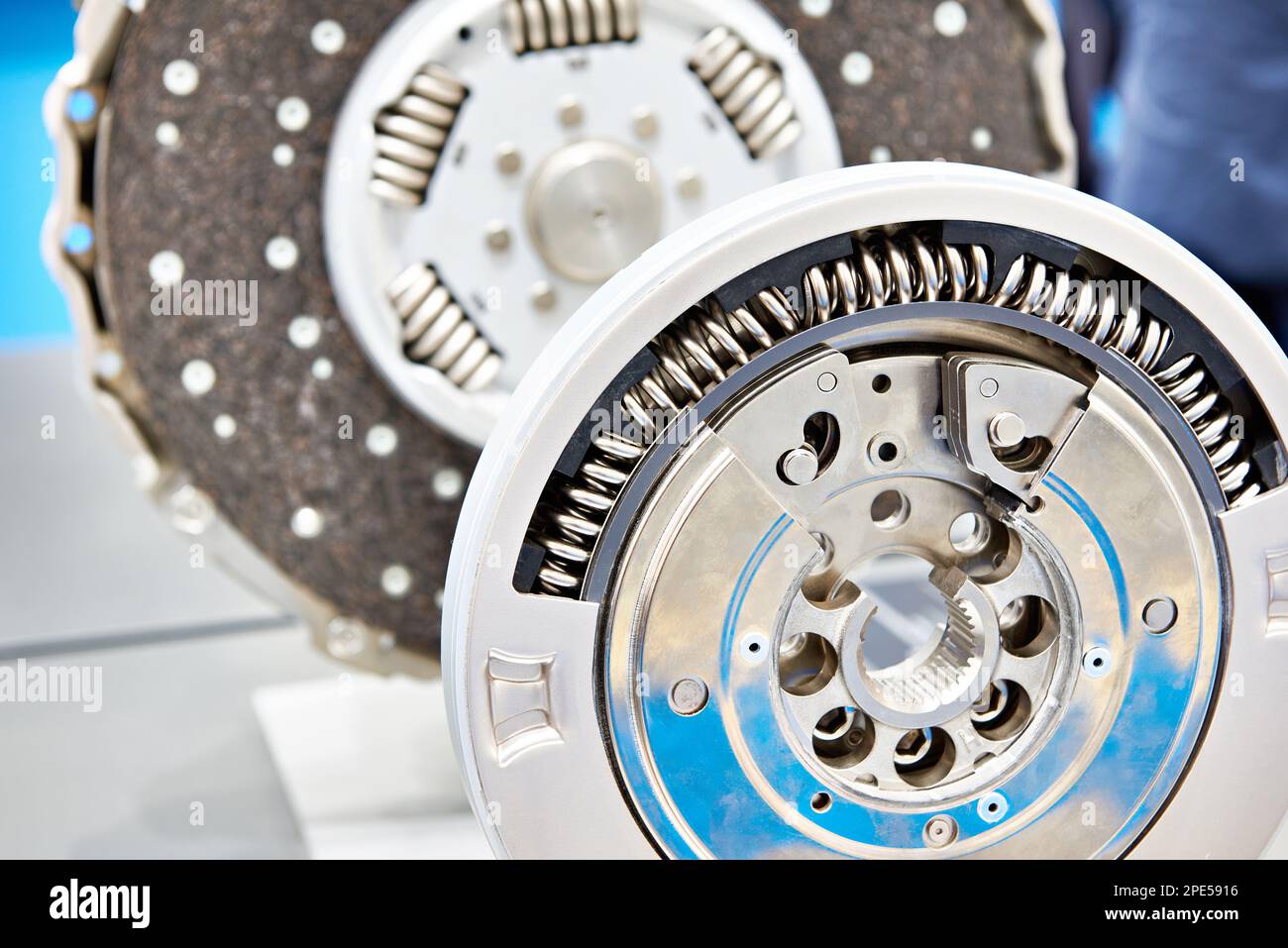 Dual mass flywheel for gybrid cars on exhibition Stock Photo Alamy