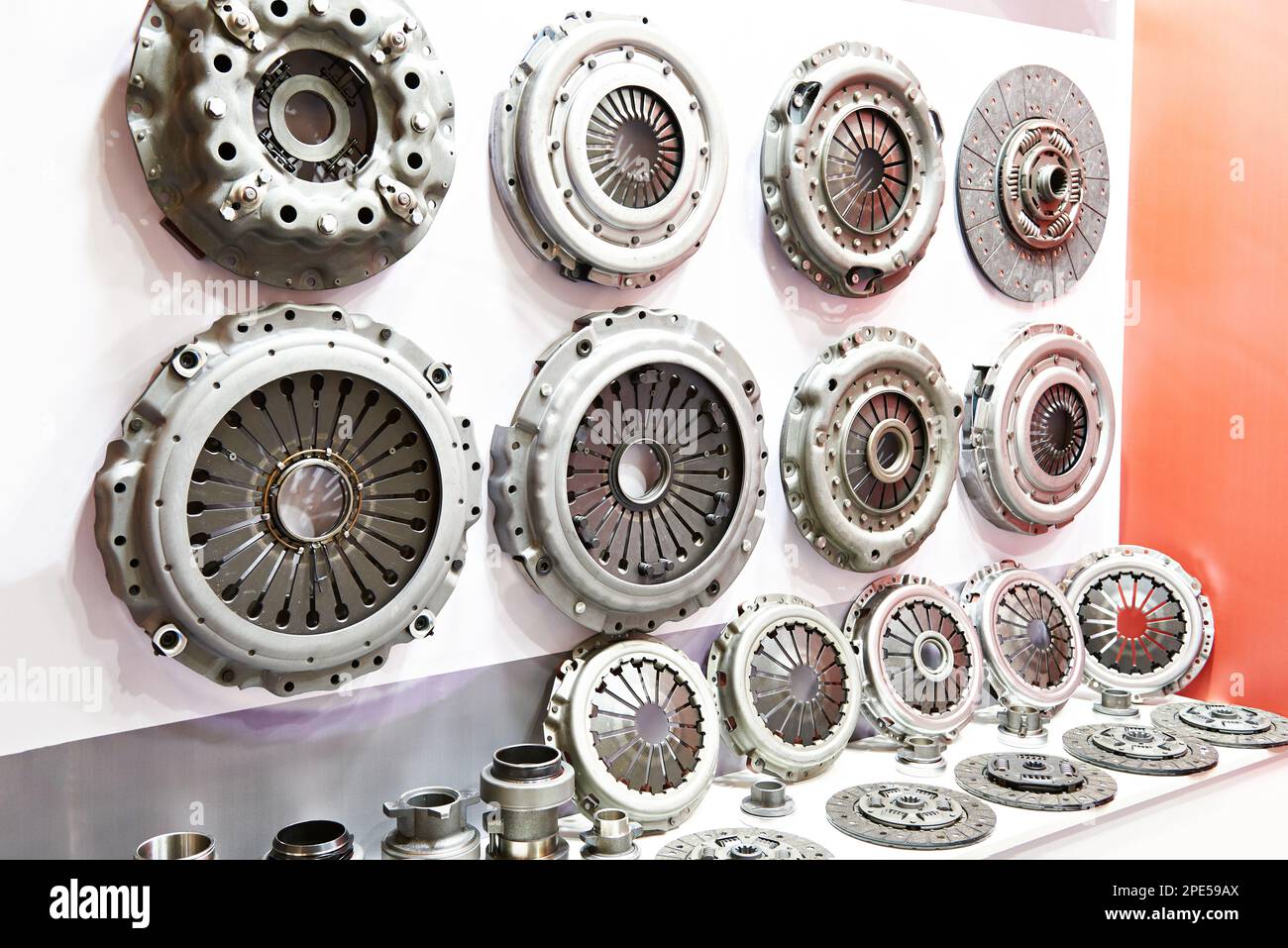 Clutch discs and pressure plates in the car store Stock Photo Alamy