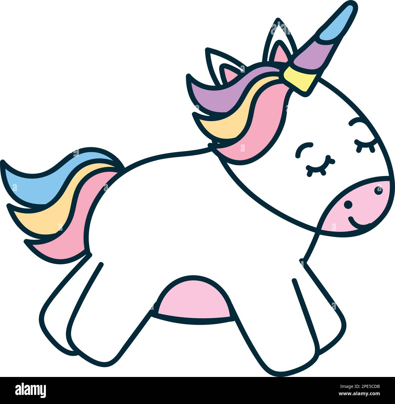 cute unicorn icon Stock Vector Image & Art Alamy