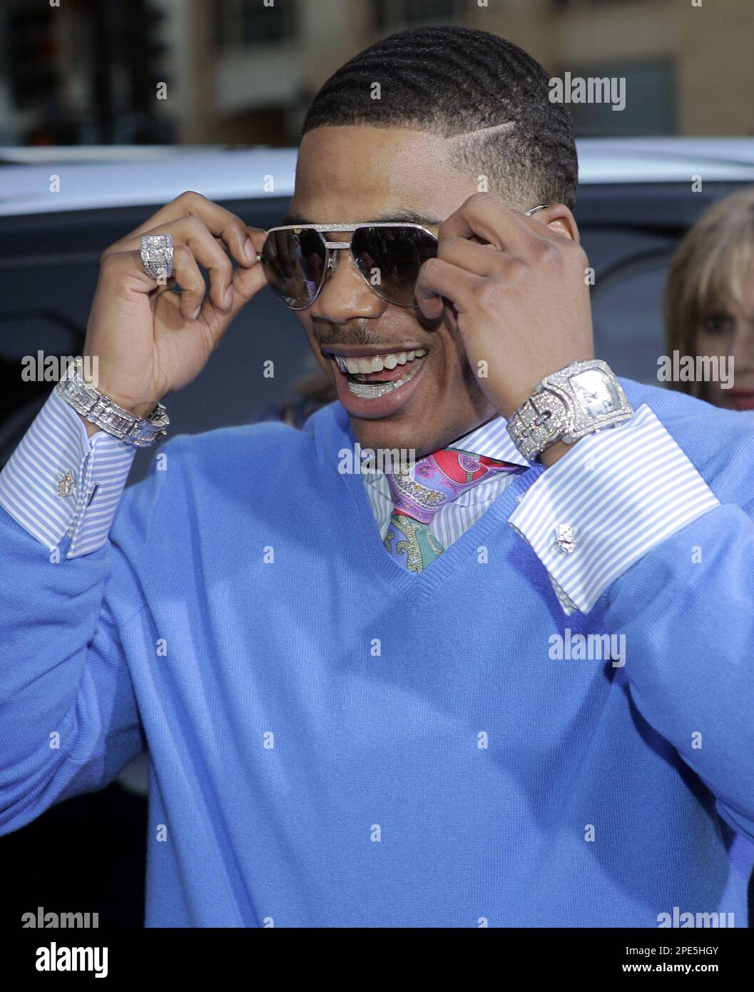 Rapper Nelly, who stars in the movie 