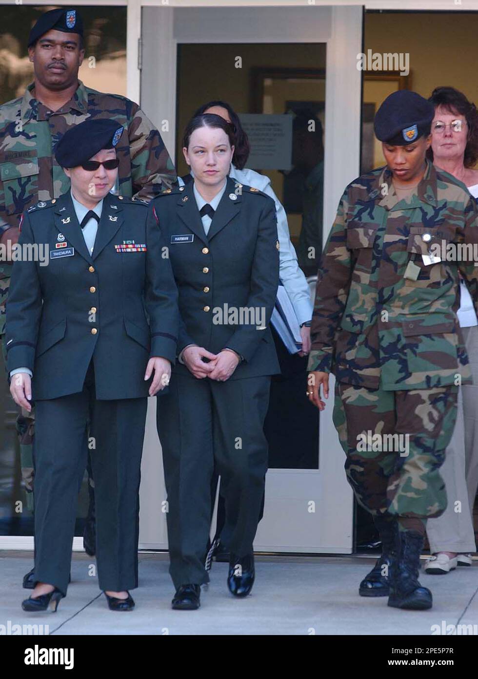 U S Army Reserve Spc Sabrina Harman Leaves The Courthouse In Cuffs u-s-army-reserve-spc-sabrina-harman-leaves-the-courthouse-in-cuffs