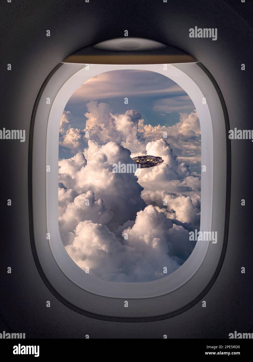 UFO UAP sighting from airplane - Ufouap Sighting From Airplane Window 2PE5RD0 