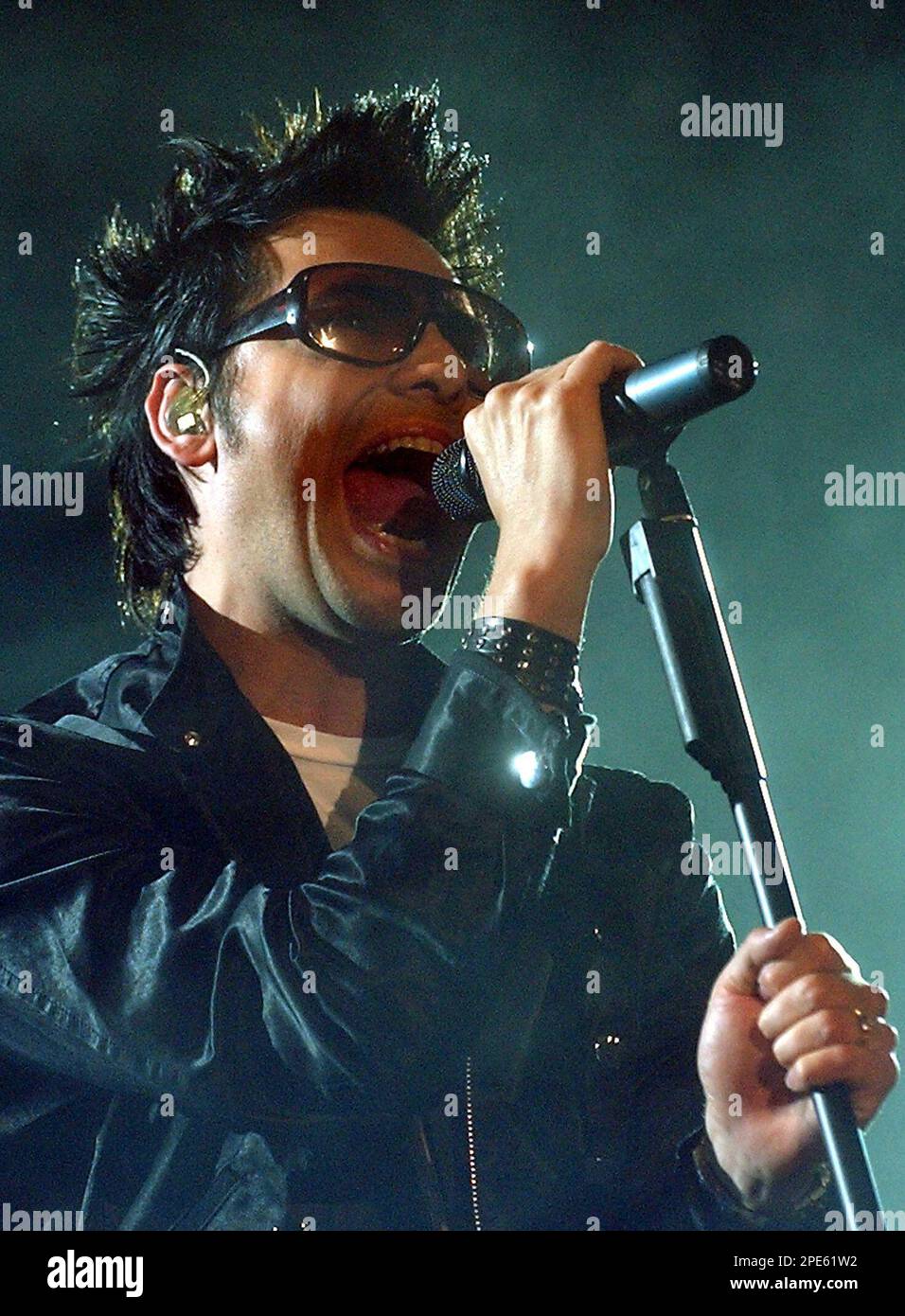 Beto Cuevas, singer of Chilean rock band La Ley, performs in Buenos