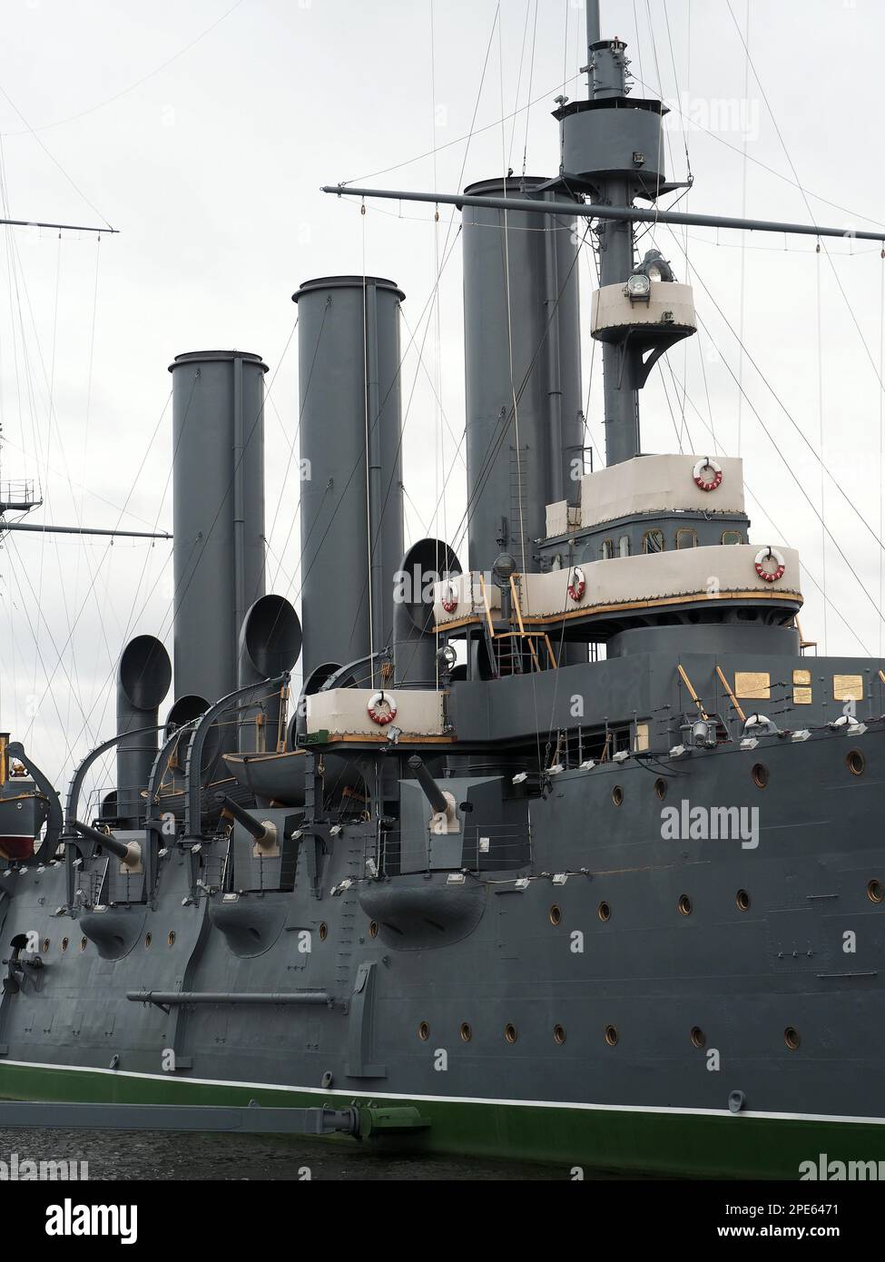 Aurora Cruiser on River Neva, Naval Academy, Saint Petersburg, Russia ...